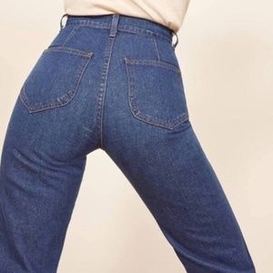 Reformation High Rise Wide Leg Cher Jean Ellis Denim